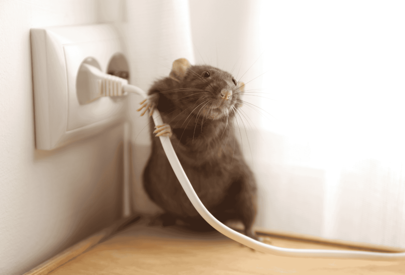Rongeur et fil électrique